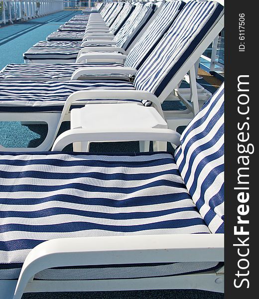 Lounge Chairs On Deck - Free Stock Images & Photos - 6117506