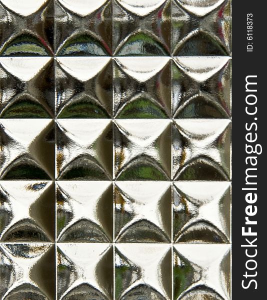 A background of clear glass blocks. A background of clear glass blocks.