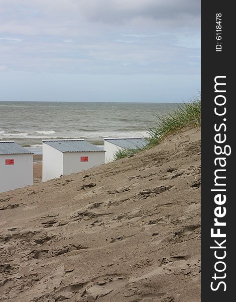 A beach-hut on the beach