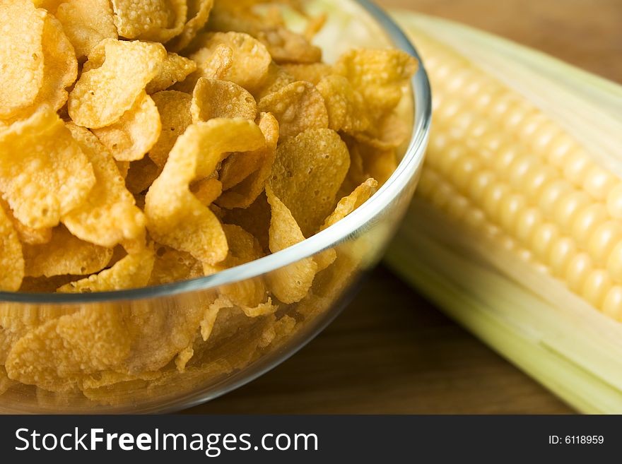 Corn and corn flakes