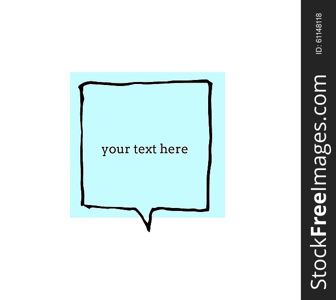 Text Bubble Vector Illustration