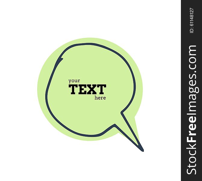 Text Bubble Vector Illustration