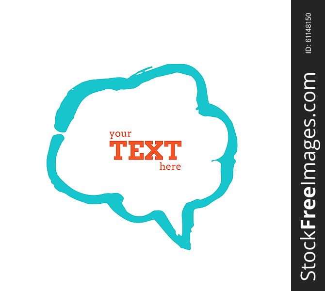 Text bubble vector illustration