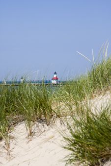 Lighthouse At St. Joseph, Michigan Royalty Free Stock Images Lighthouse At St. Joseph, Michigan Royalty Free Stock Images