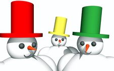 Free Snowmen Stock Photography - 6121752