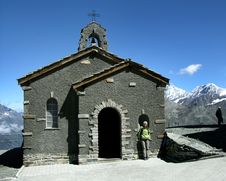 Church In Alps Mountains Stock Images Church In Alps Mountains Stock Images
