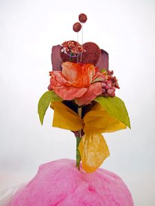 Paper Flower Candy Floss Front Royalty Free Stock Photography Paper Flower Candy Floss Front Royalty Free Stock Photography
