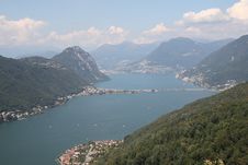 Lugano Lake Stock Photography Lugano Lake Stock Photography