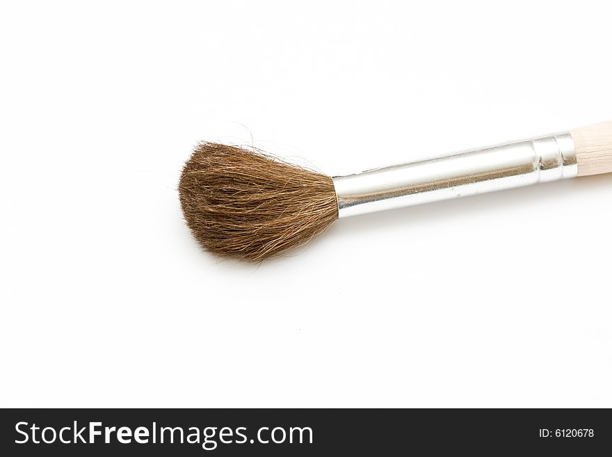 Proffesional brush on neutral background (squirrel)