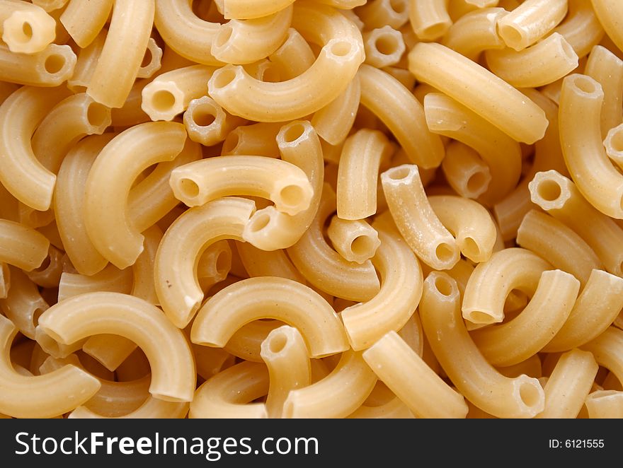 Dried italian macaroni, background, texture