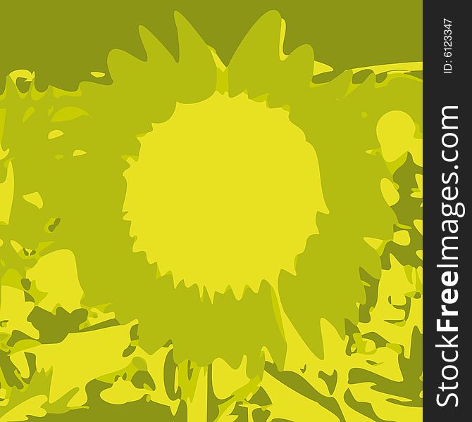 Sunflower Background (vector)