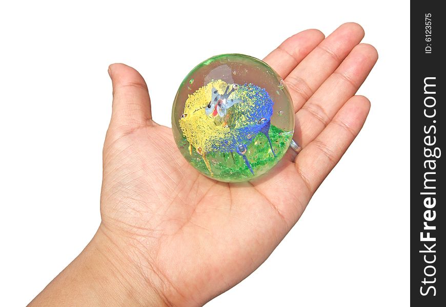 Glass Ball in Hand