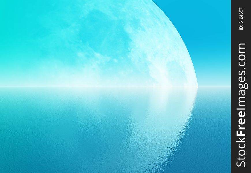 Big Cyan Moon