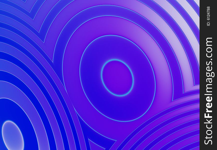 Abstract loudspeaker in blue background