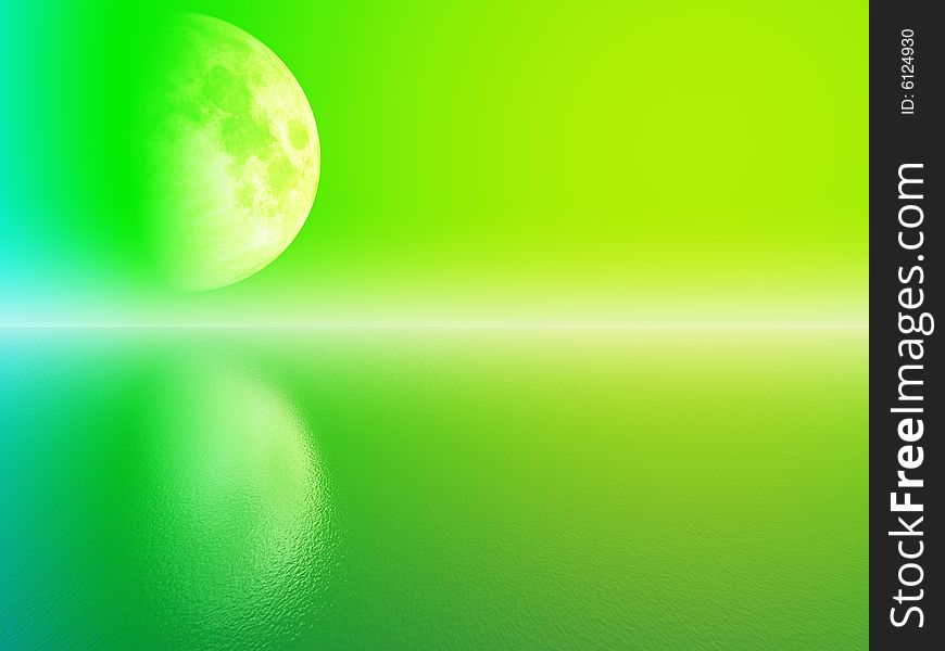 Big green moon