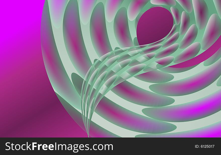 Background with twisted lines in green. Background with twisted lines in green