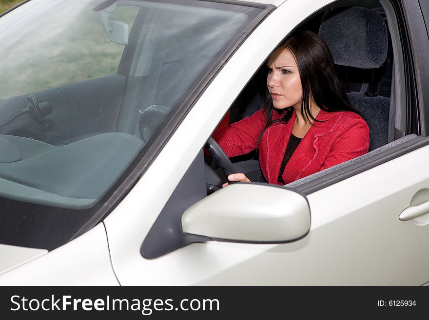 Woman In Car