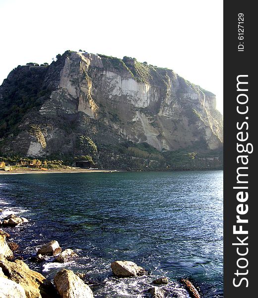 Sea coast close to Naples, Italy