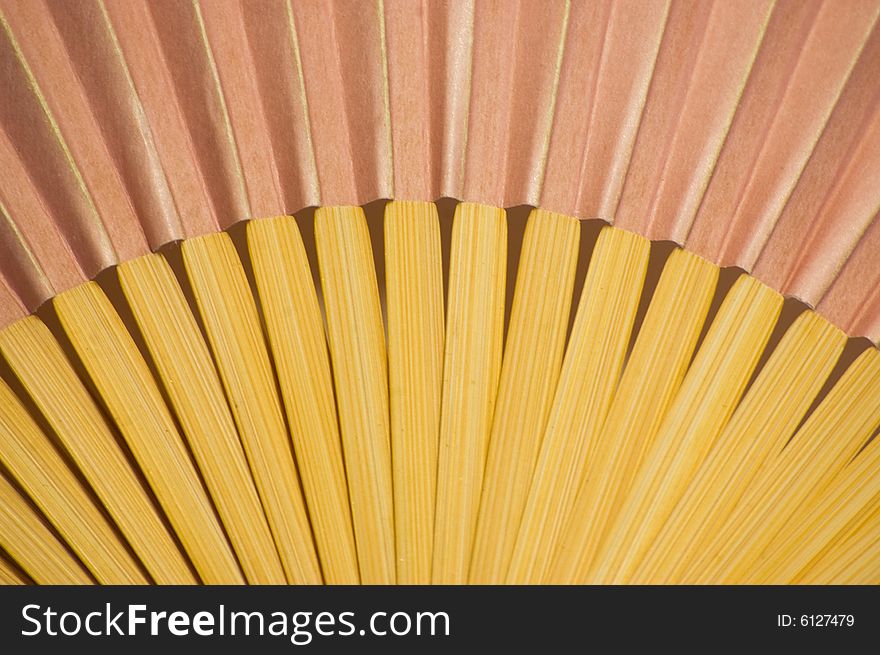 Close-up fan, abstract textured background