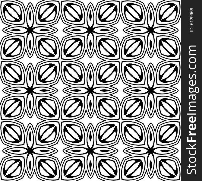 Abstract seamless black and white pattern ( vector in portfolio). Abstract seamless black and white pattern ( vector in portfolio)