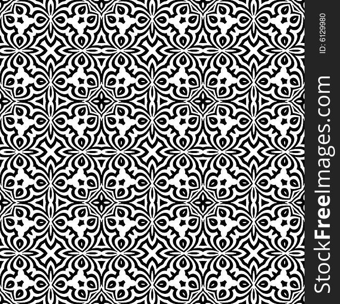 Abstract seamless black and white pattern ( vector in portfolio). Abstract seamless black and white pattern ( vector in portfolio)