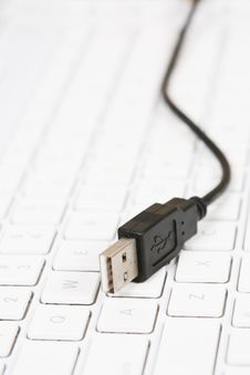 Usb Cable With Keyboard Stock Photos Usb Cable With Keyboard Stock Photos