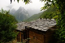Cottage Of The Dulong Nationality Stock Image Cottage Of The Dulong Nationality Stock Image