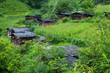 Cottage Of The Dulong Nationality Stock Photography Cottage Of The Dulong Nationality Stock Photography
