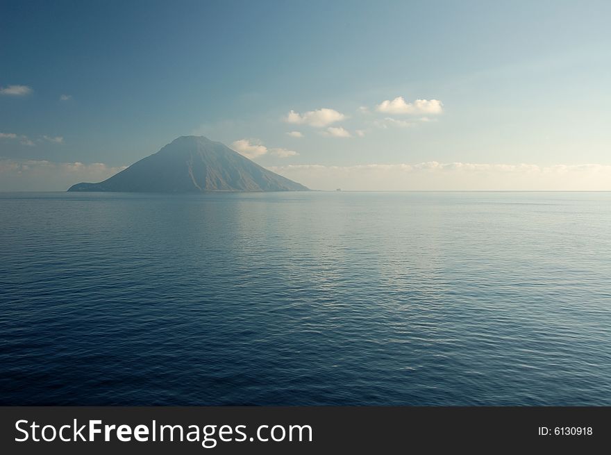 An image of the only active volcano in Europe, Stromboli. An image of the only active volcano in Europe, Stromboli.