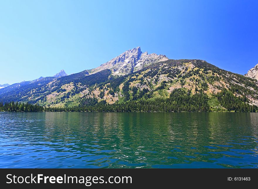 The Jenny Lake in Grand Teton National Park