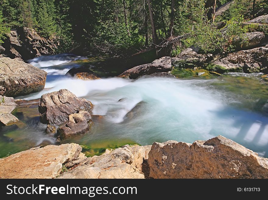 The Hidden Falls in Grand Teton National Park