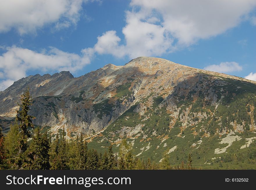 Afternoon view in Vysoke tatry - Solisko. Afternoon view in Vysoke tatry - Solisko