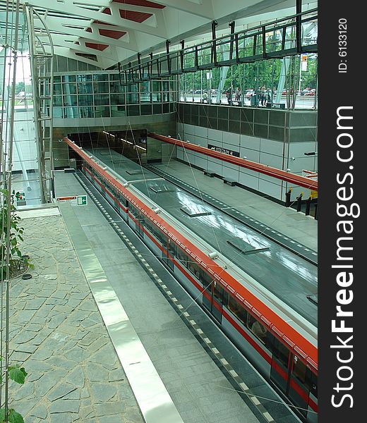 A new metro station in Prague
