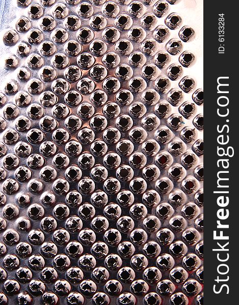 Close up of kitchen grater. Close up of kitchen grater
