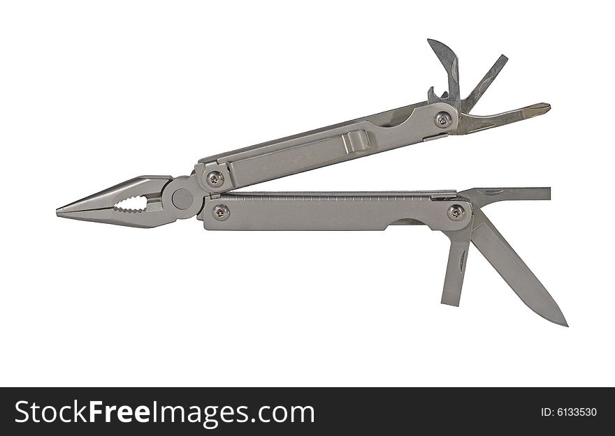 Utility pocket tool isolated on a white background