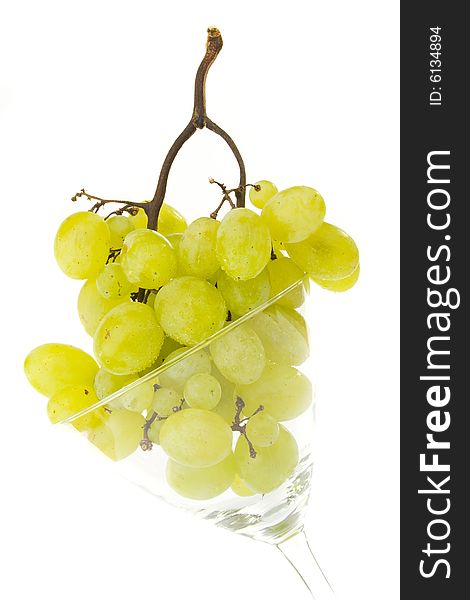 Grapes in glass