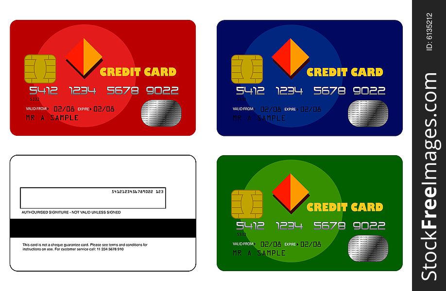 A slection of credit cards. A slection of credit cards