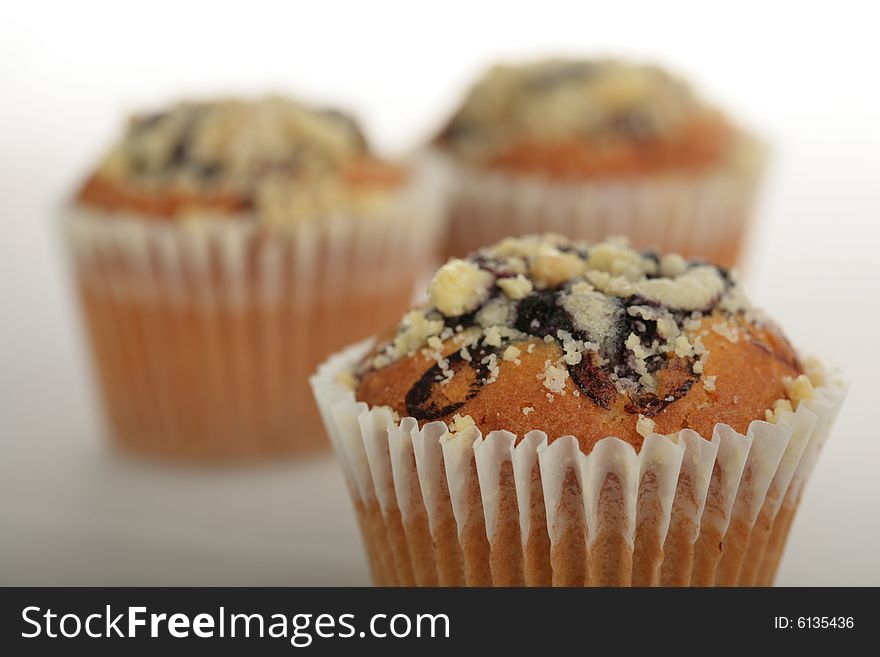 Muffins chocolate desert (macro image)