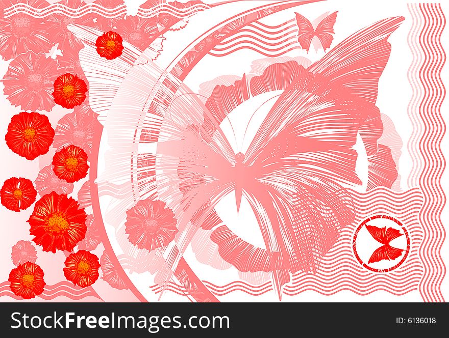 It Is Red - yellow background from the butterflyes flying and splendid colours.
additional format: Corel Draw 10. It Is Red - yellow background from the butterflyes flying and splendid colours.
additional format: Corel Draw 10