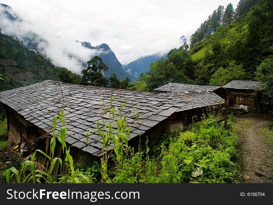 Cottage Of The Dulong Nationality