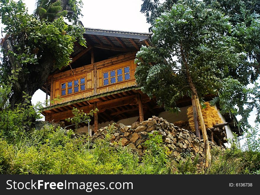 Cottage Of The Naxi Nationality