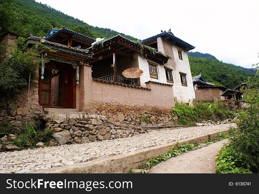 Cottage of the Naxi nationality