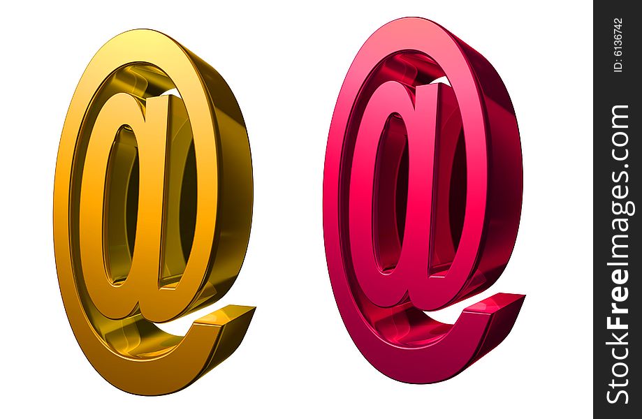 3D rendering at gold and colorful symbol. 3D rendering at gold and colorful symbol
