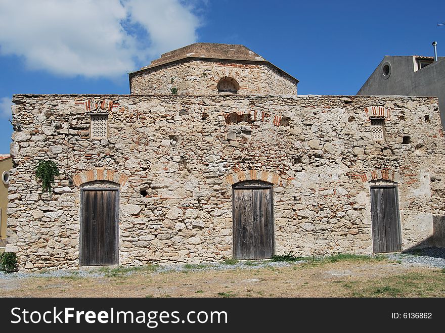 The byzantine church of Rometta in Sicily