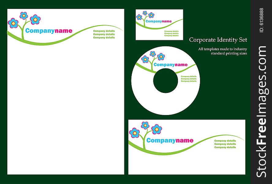 Retro business template series.  More templates in my portfolio.