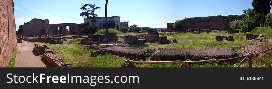 Picture of the ruins near the colloseum in Rome Italy. Picture of the ruins near the colloseum in Rome Italy