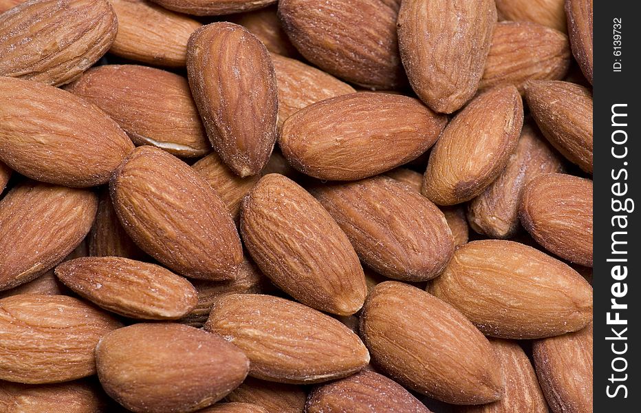 Close up of almonds suitable for a background. Close up of almonds suitable for a background