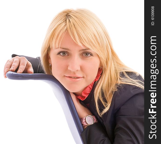 Portrait Of Attractive Businesswoman On Chair