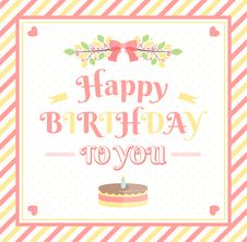 Happy Birthday Card Stock Photo Happy Birthday Card Stock Photo