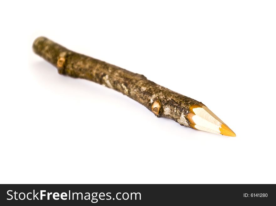 Color pencil isolated on a white background